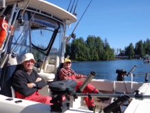 In Kyuquot Sound Getting Ready to head out in the Grady