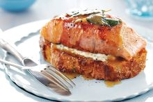 Our favourite salmon recipet - Salmon Saltembocca