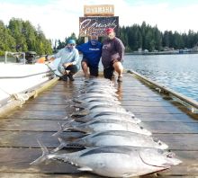 BC Albacore Tuna Fishing Boat Full of Tuna