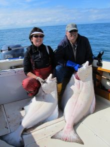 Happy Anniversary Halibut in Kyuquot Sound