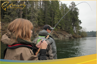 Stamp River Steelhead on the line!