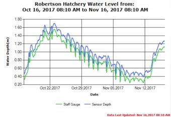 Robertson Creek Stamp River Levels