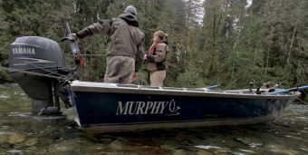 Fishing the Stamp River by jet boat with experienced and friendly guide team