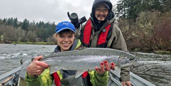 Driftingn the upper Stamp River for Winter Steelhead