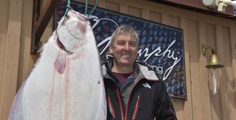 Top end of the "large" halibut size