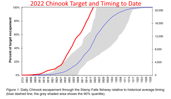 2022 Chinook Run Size to Date