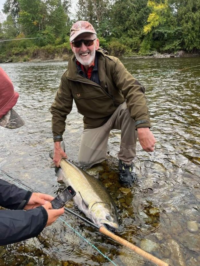 Malcom Drysdale from Scotland Chinook on the Fly