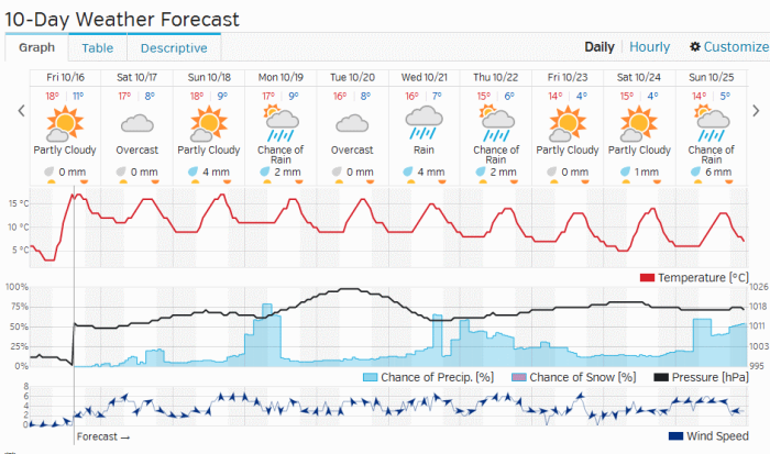 10 day weather forecast