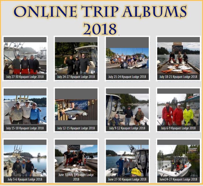 2018 Online Trip Albums