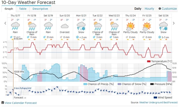 This Weeks Weather Forecast