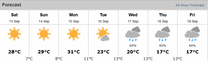 Stamp River Weather Forecast