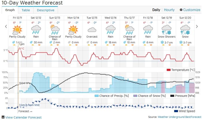 This Weeks Weather Forecast