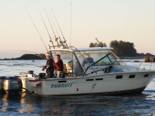 Double Header of Salmon at Spring Island 